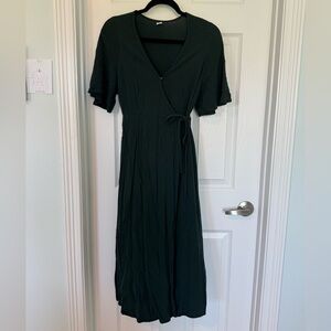 Old Navy Dark Green Midi Dress